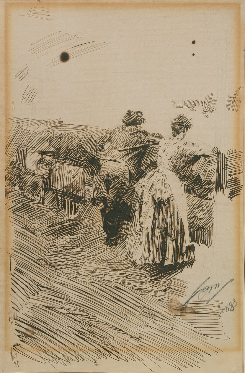 Halászok St Ives-ban alkotó: Anders Zorn