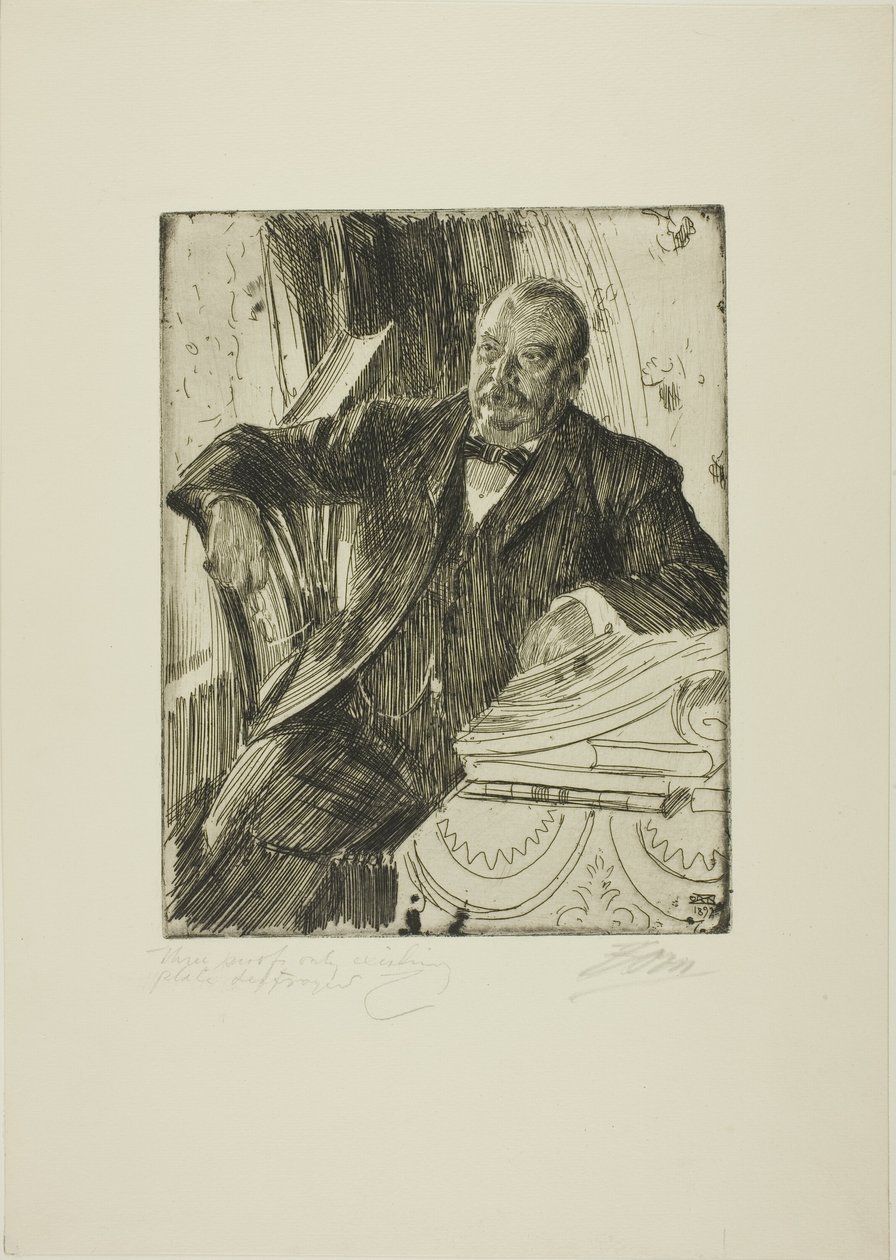 Grover Cleveland II alkotó: Anders Leonard Zorn