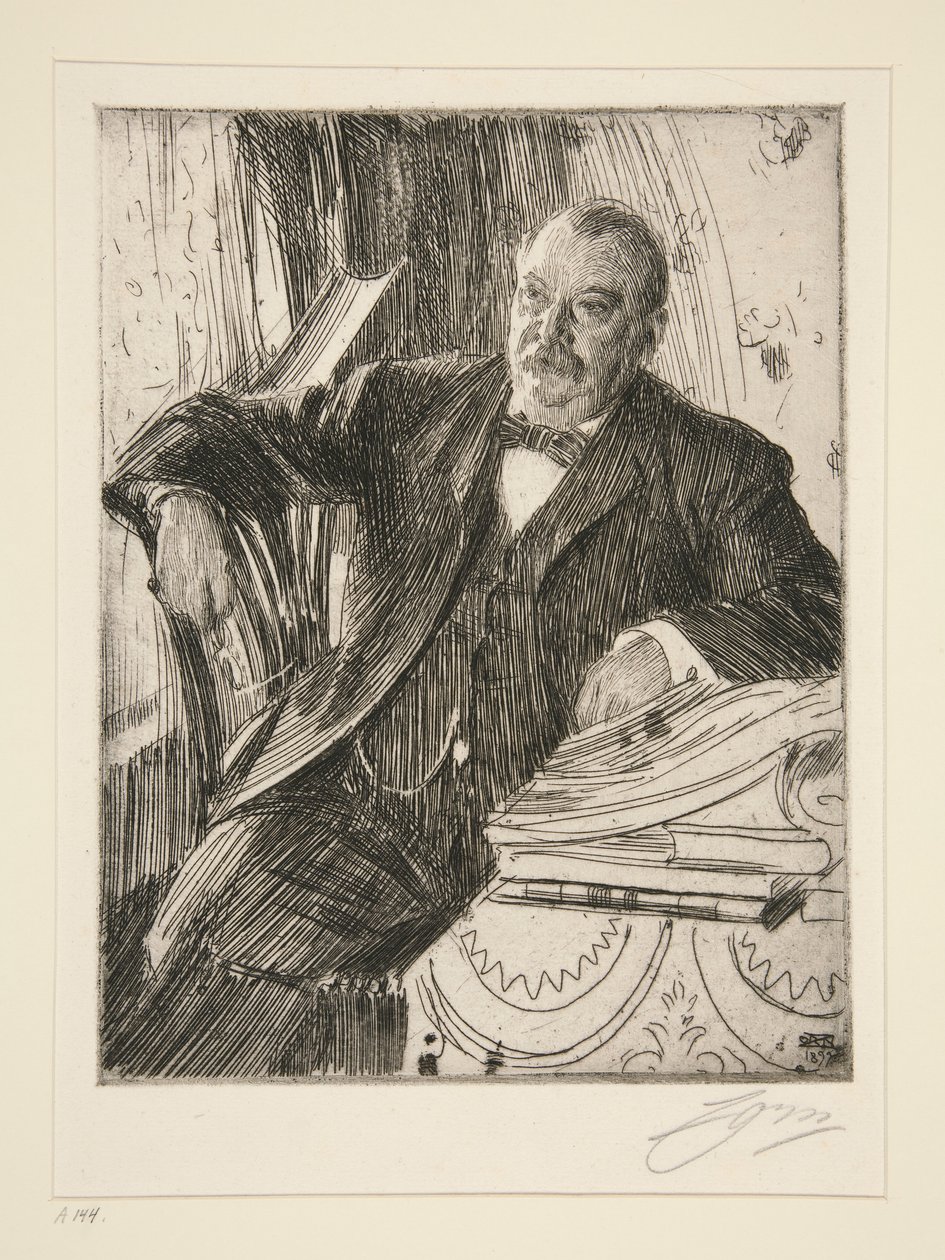 Grover Cleveland II alkotó: Anders Leonard Zorn