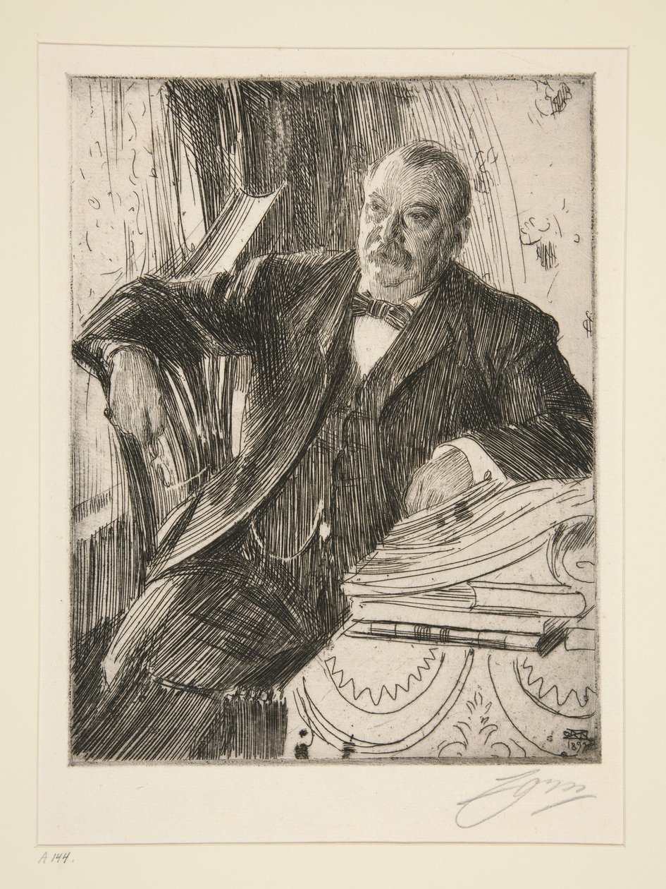 Grover Cleveland II alkotó: Anders Zorn