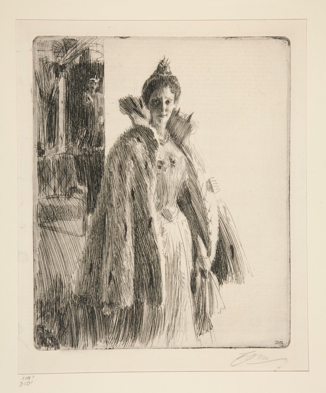 H.R.H. Ingeborg svéd hercegnő II alkotó: Anders Leonard Zorn