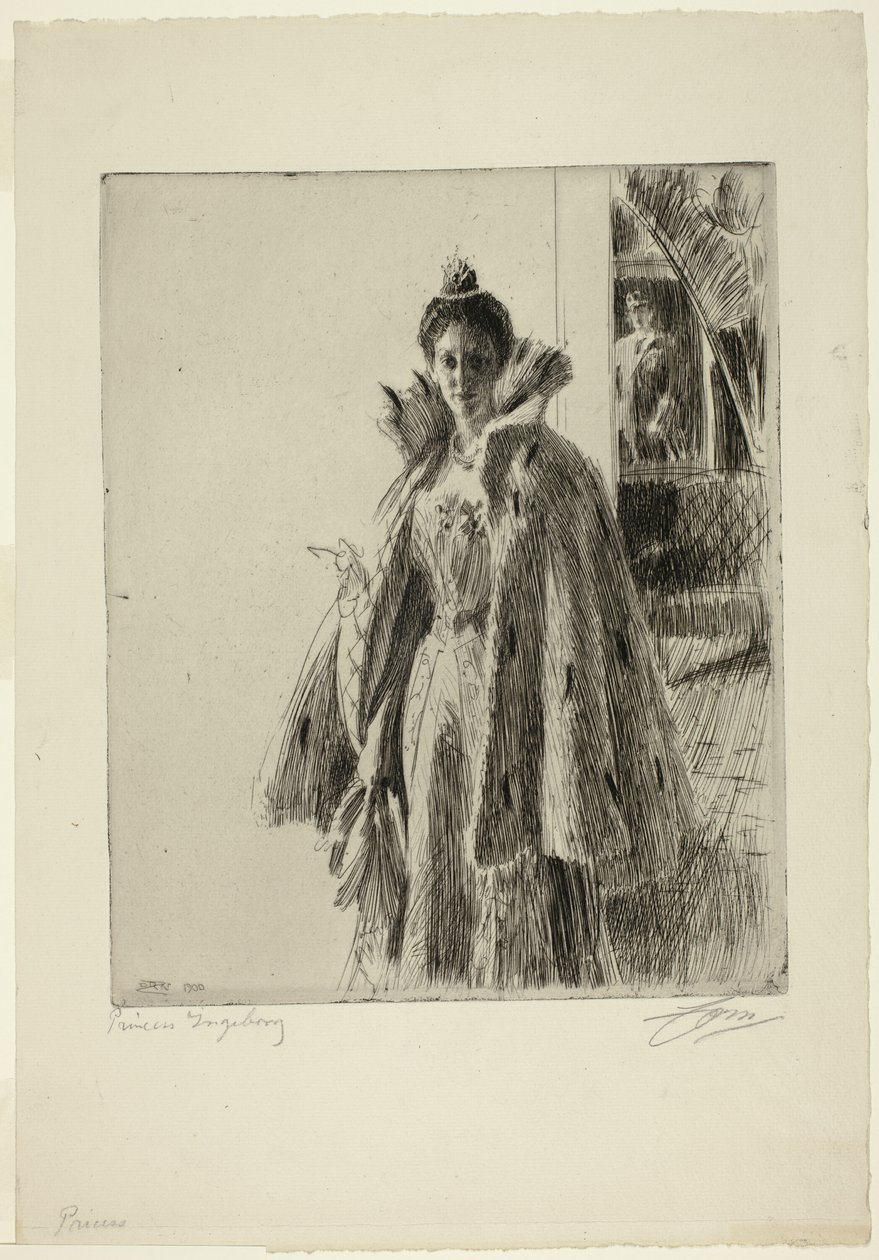 H. R. H. Ingeborg svéd hercegnő I alkotó: Anders Leonard Zorn