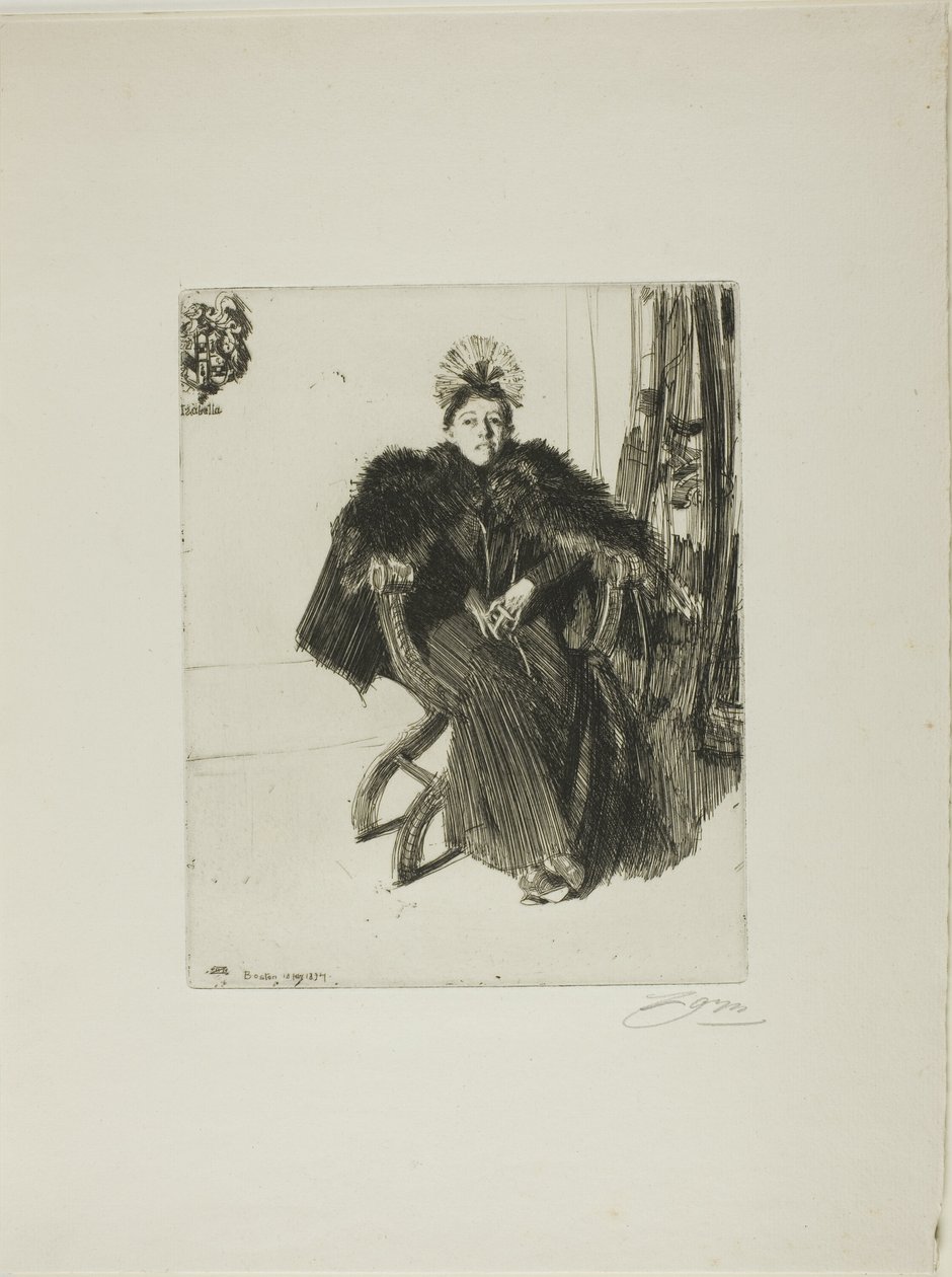 Isabella Gardner alkotó: Anders Leonard Zorn