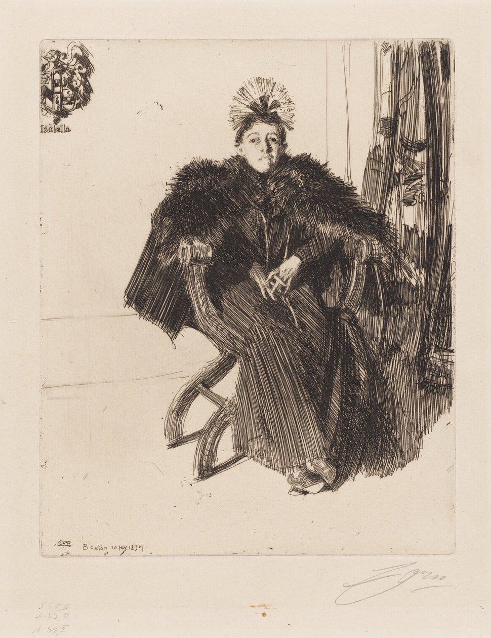 Isabella Gardner alkotó: Anders Zorn