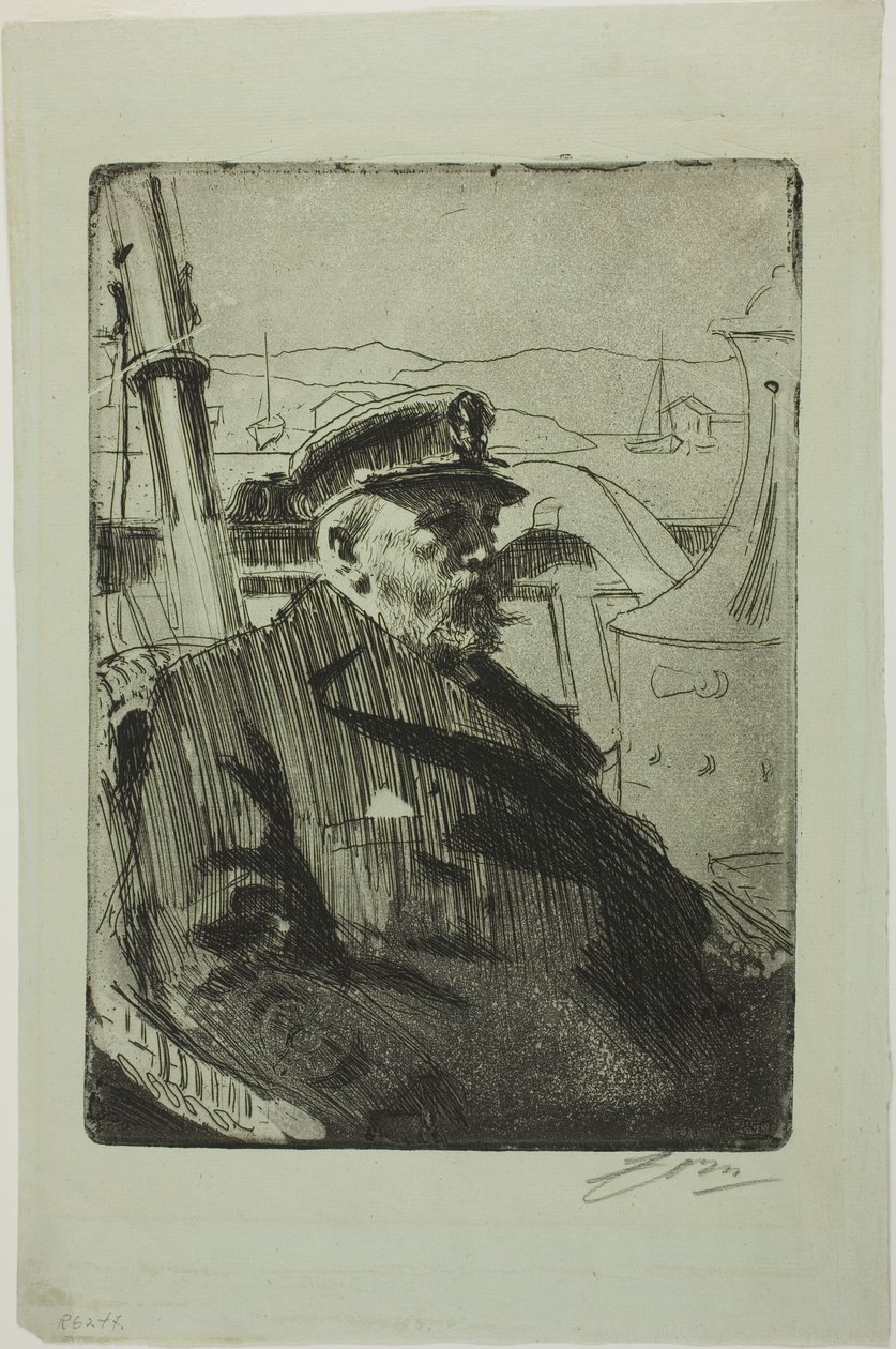 II. Oscar király (második lemez) alkotó: Anders Leonard Zorn