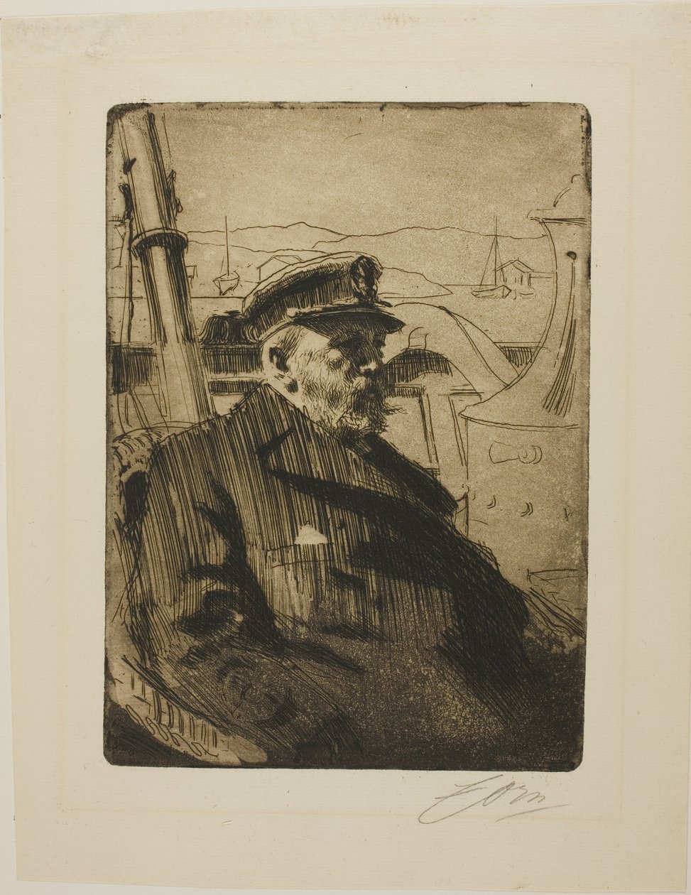 II. Oscar király (második lemez) alkotó: Anders Leonard Zorn