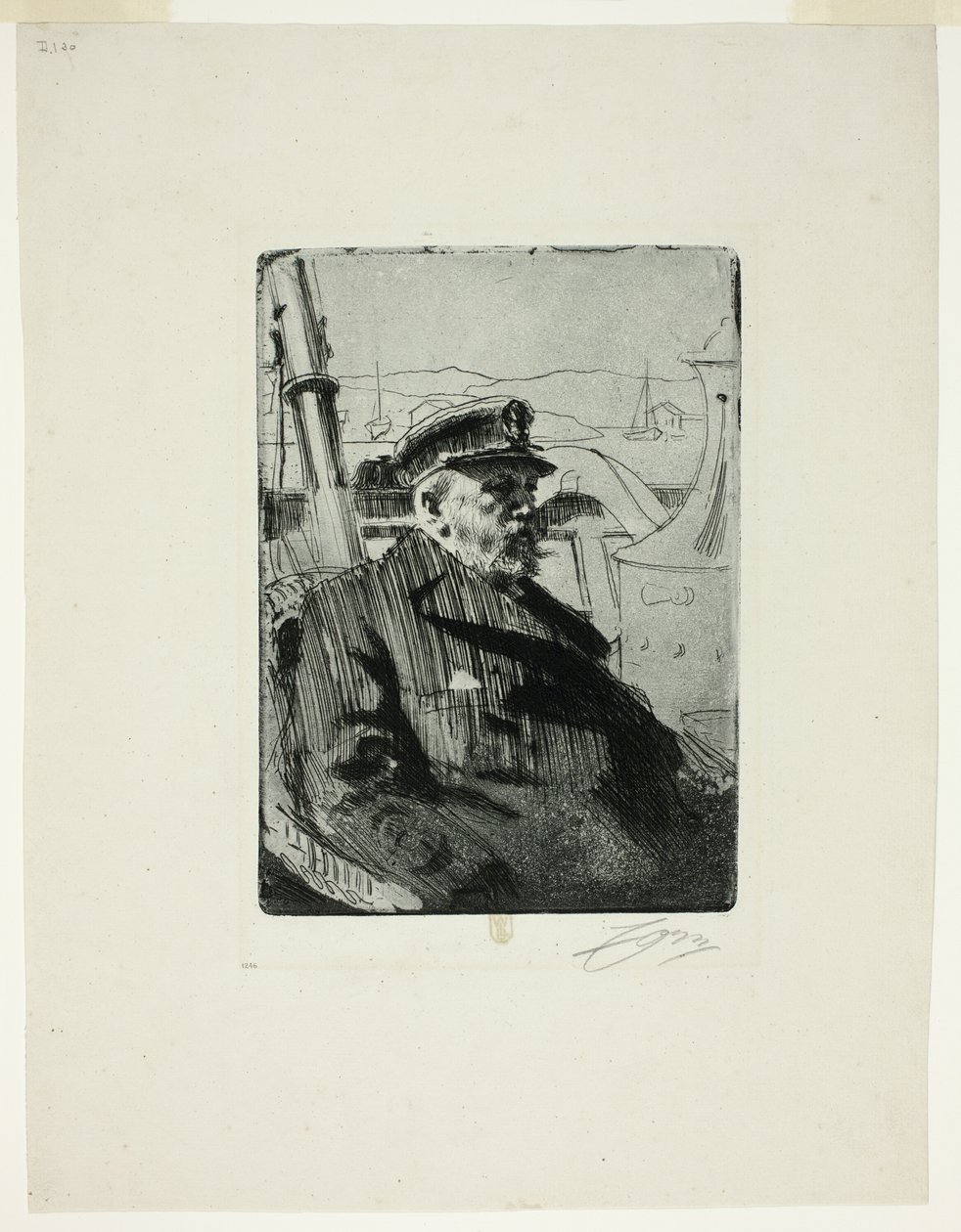 II. Oscar király (második lemez) alkotó: Anders Leonard Zorn
