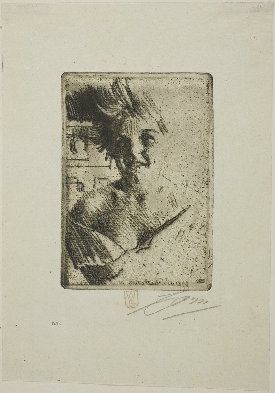 Nevető modell I alkotó: Anders Leonard Zorn