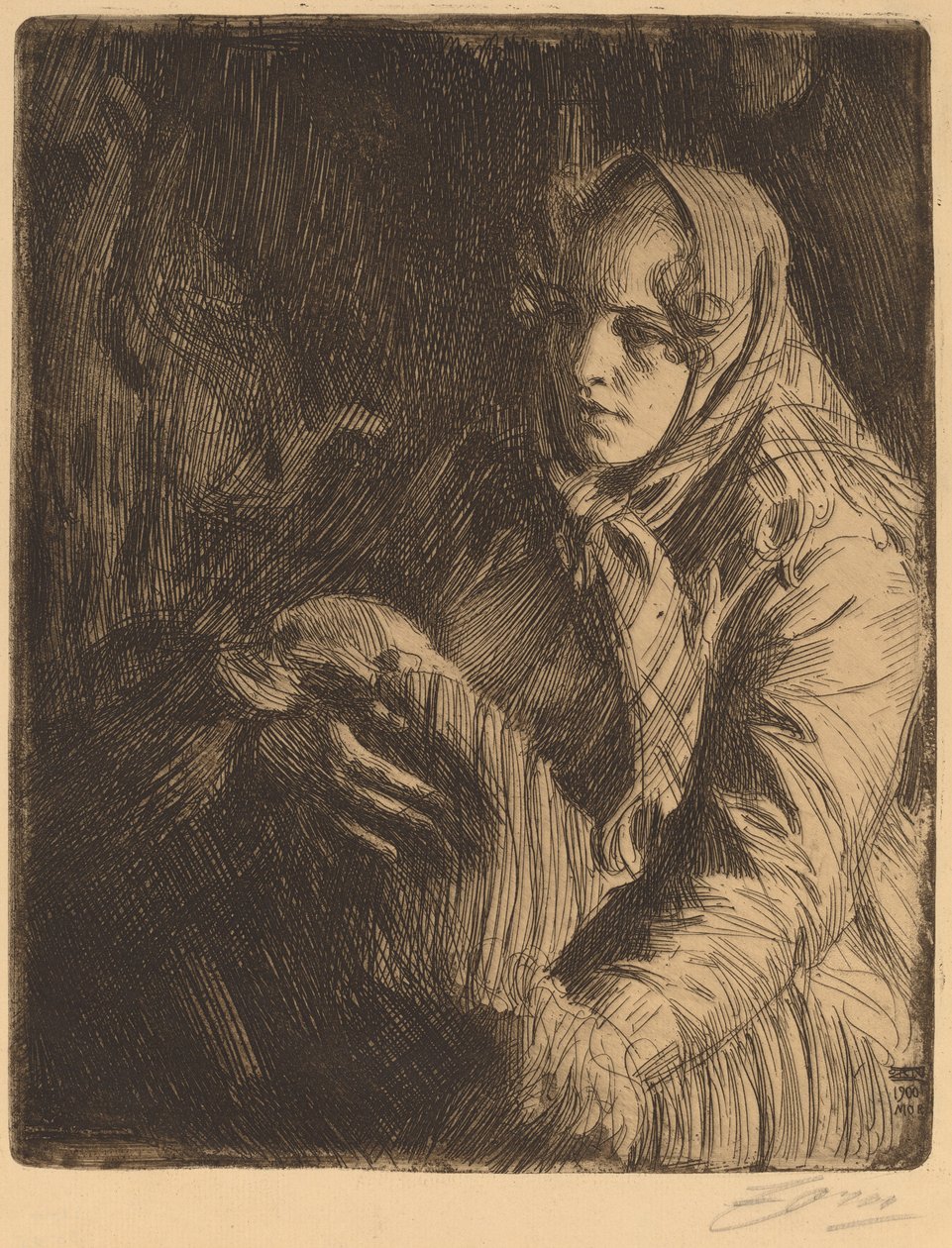 Madonna alkotó: Anders Leonard Zorn