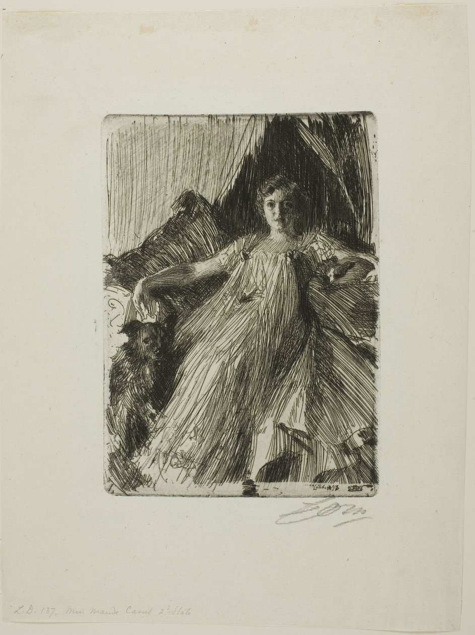 Maud Cassel (Mrs. Ashley) alkotó: Anders Leonard Zorn