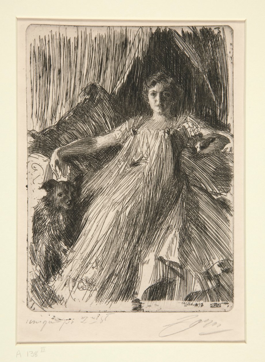 Maud Cassel (Ashley asszony) alkotó: Anders Leonard Zorn