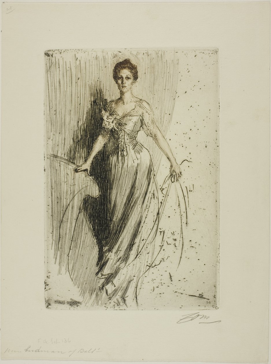 Lurman kisasszony alkotó: Anders Leonard Zorn