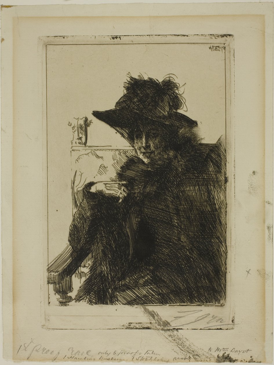Armand Dayot asszony alkotó: Anders Leonard Zorn