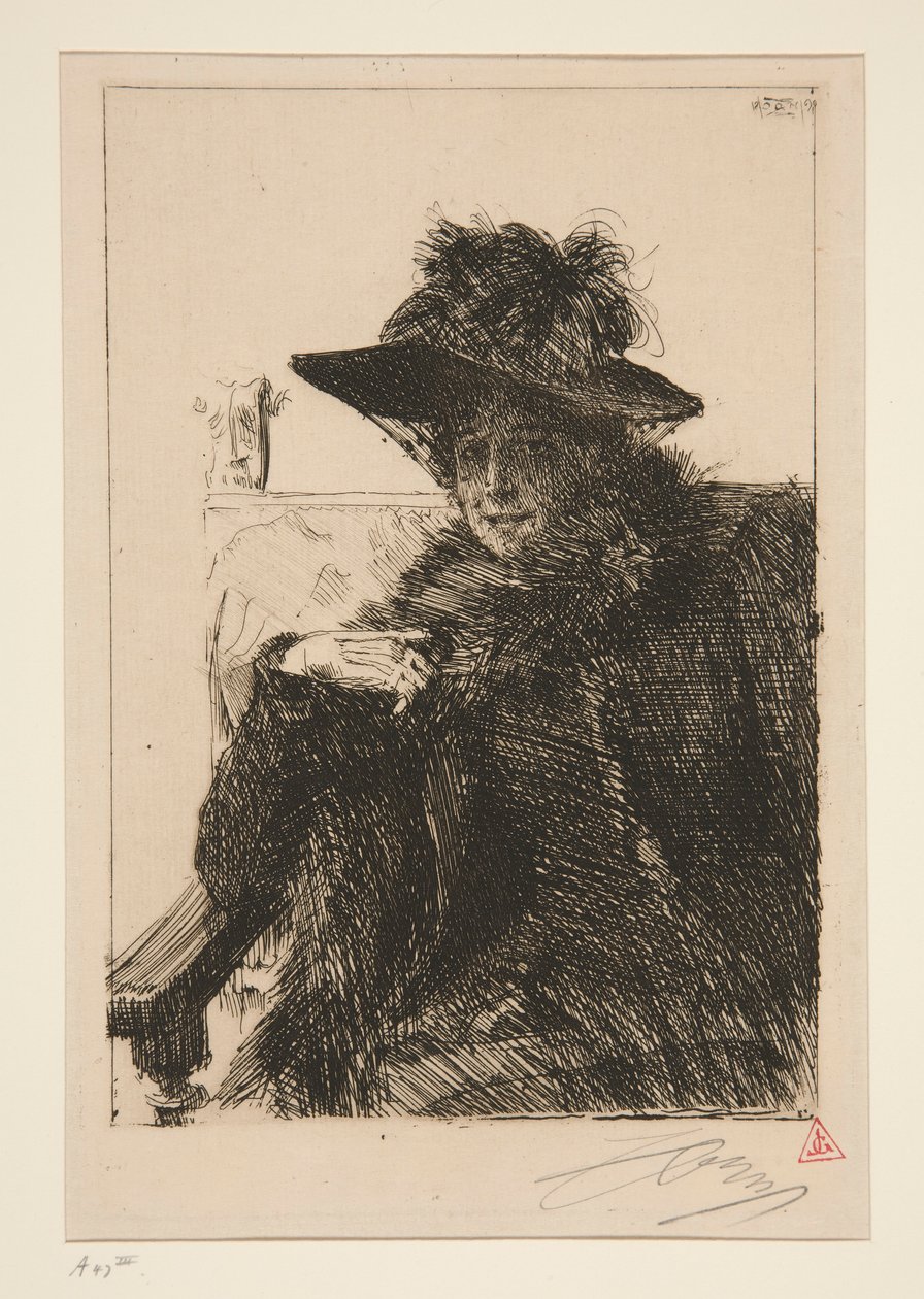 Mme. Armand Dayot alkotó: Anders Leonard Zorn
