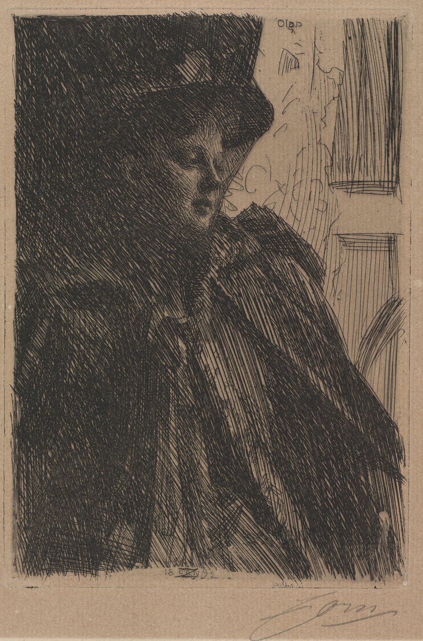 Mme. Olga Bratt alkotó: Anders Leonard Zorn
