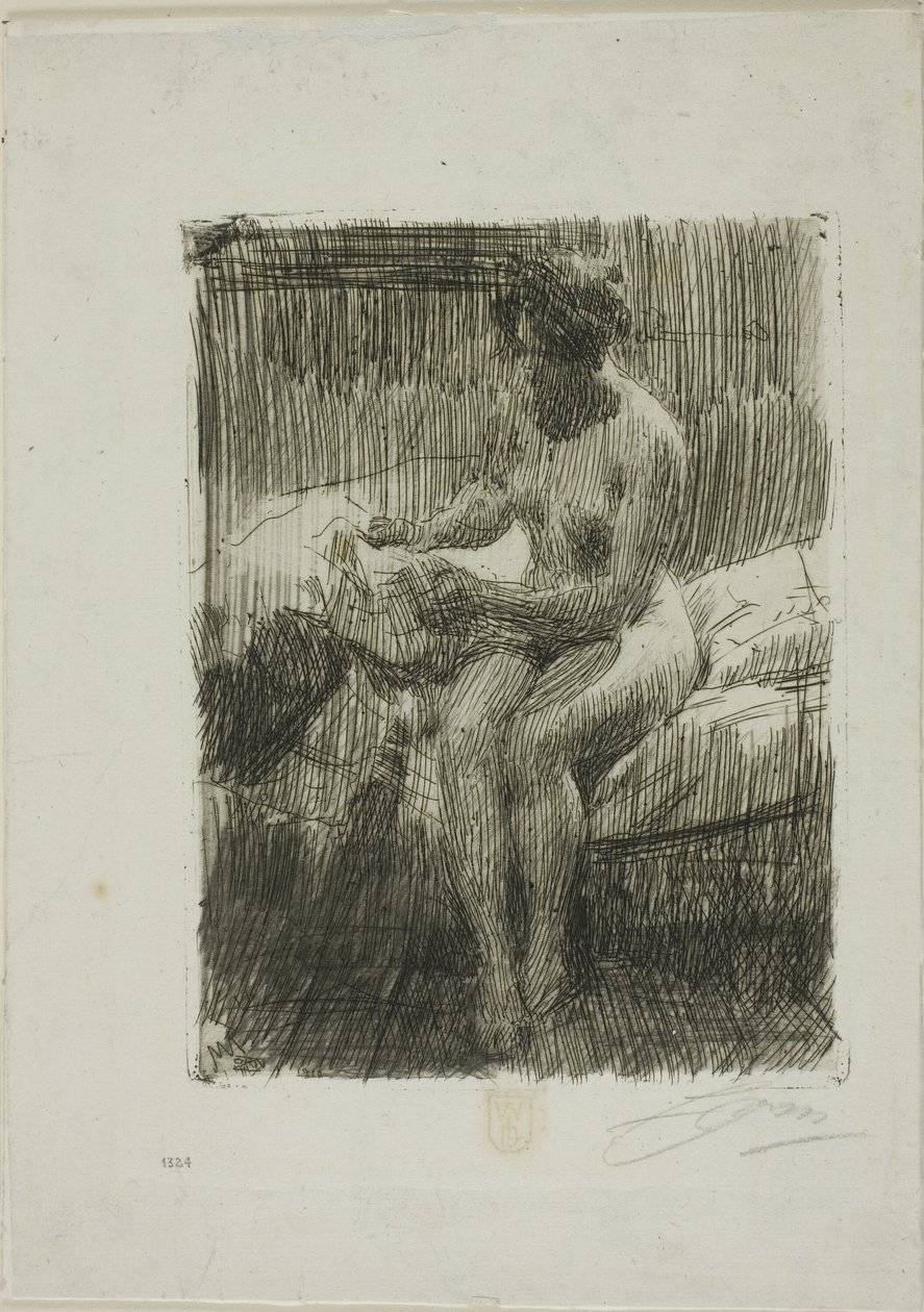 Modellolvasás alkotó: Anders Leonard Zorn