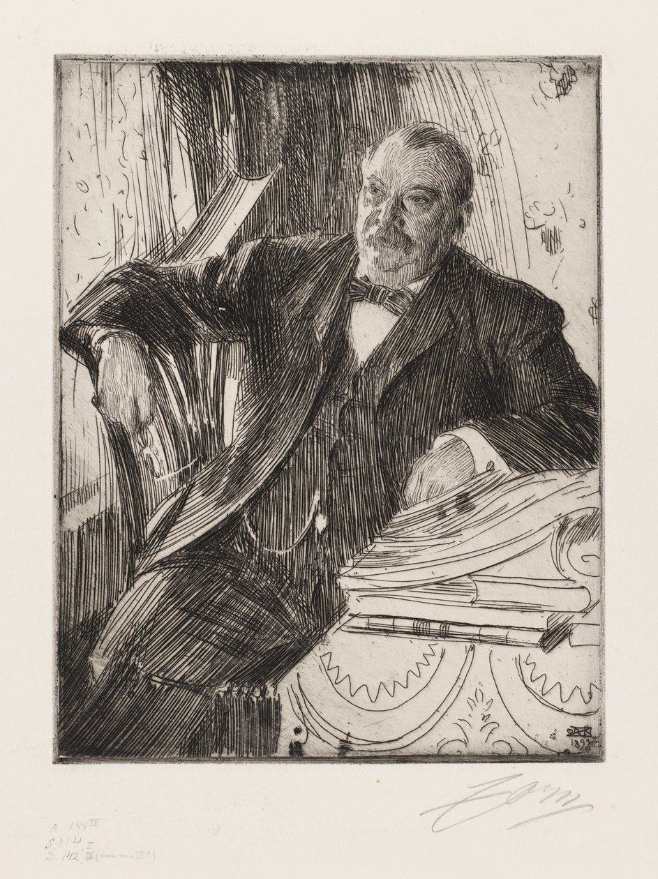 Grover Cleveland úr alkotó: Anders Zorn