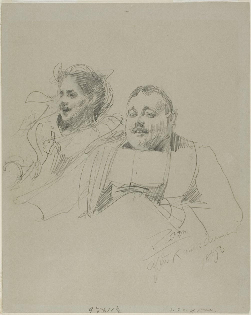 Mr. és Mrs. Raymond Johnson alkotó: Anders Leonard Zorn
