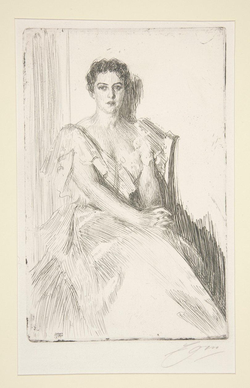 Mrs. Cleveland alkotó: Anders Leonard Zorn