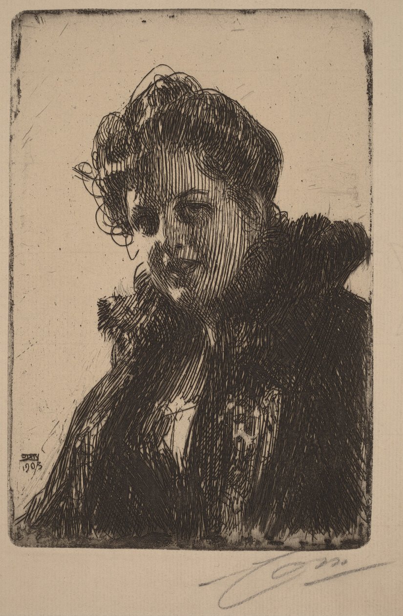 Granberg asszony alkotó: Anders Zorn