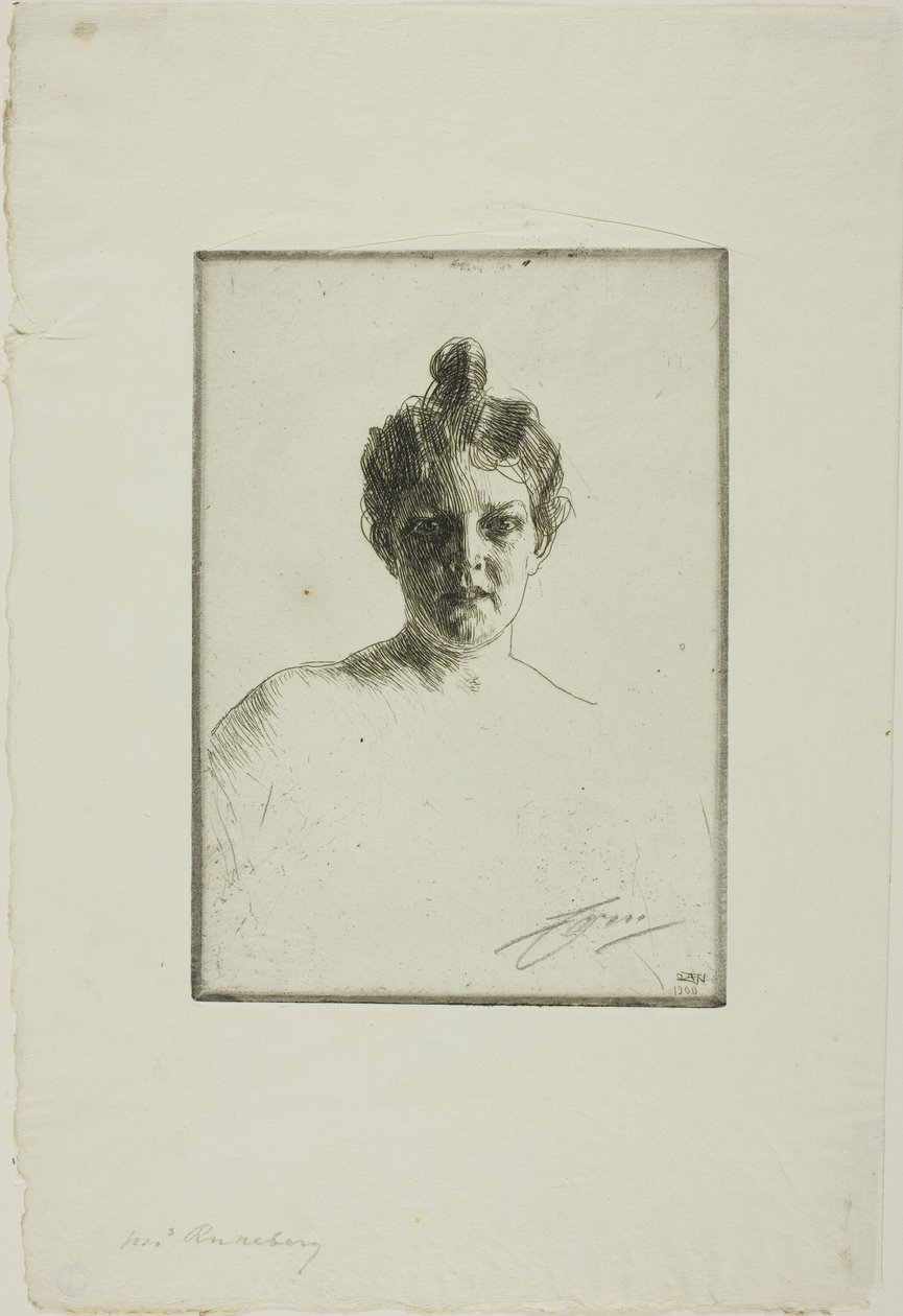 Mrs. Runeberg alkotó: Anders Leonard Zorn