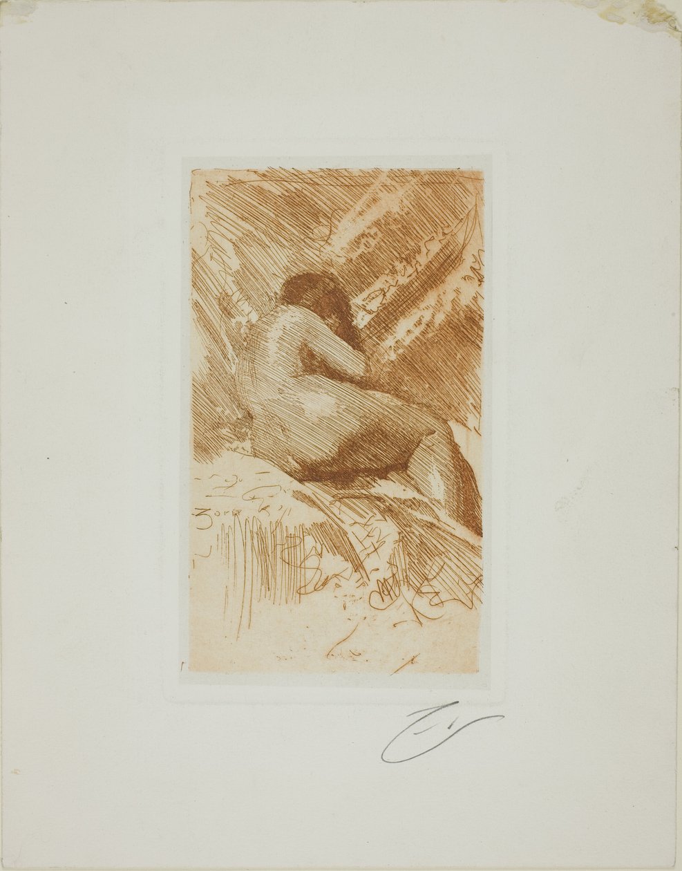 Meztelen tanulmány alkotó: Anders Leonard Zorn