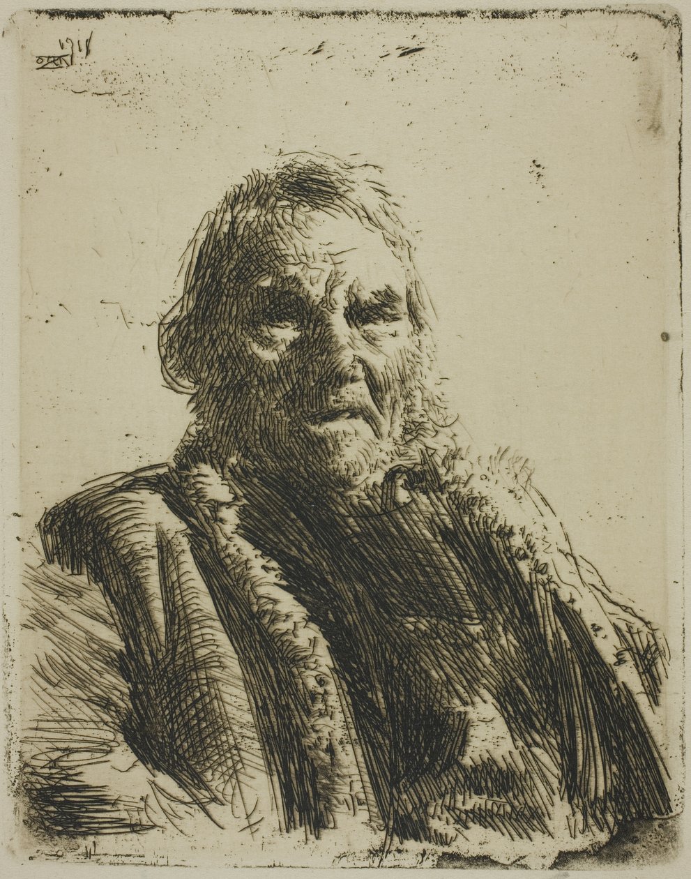 Öreg katona ("A herceg") alkotó: Anders Leonard Zorn