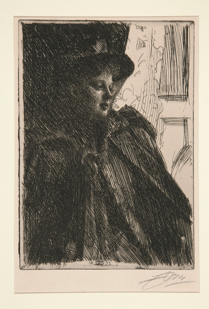 Olga Bratt alkotó: Anders Leonard Zorn