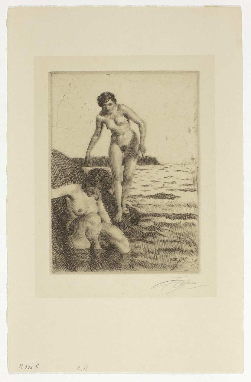 Hemsö szigetén alkotó: Anders Leonard Zorn