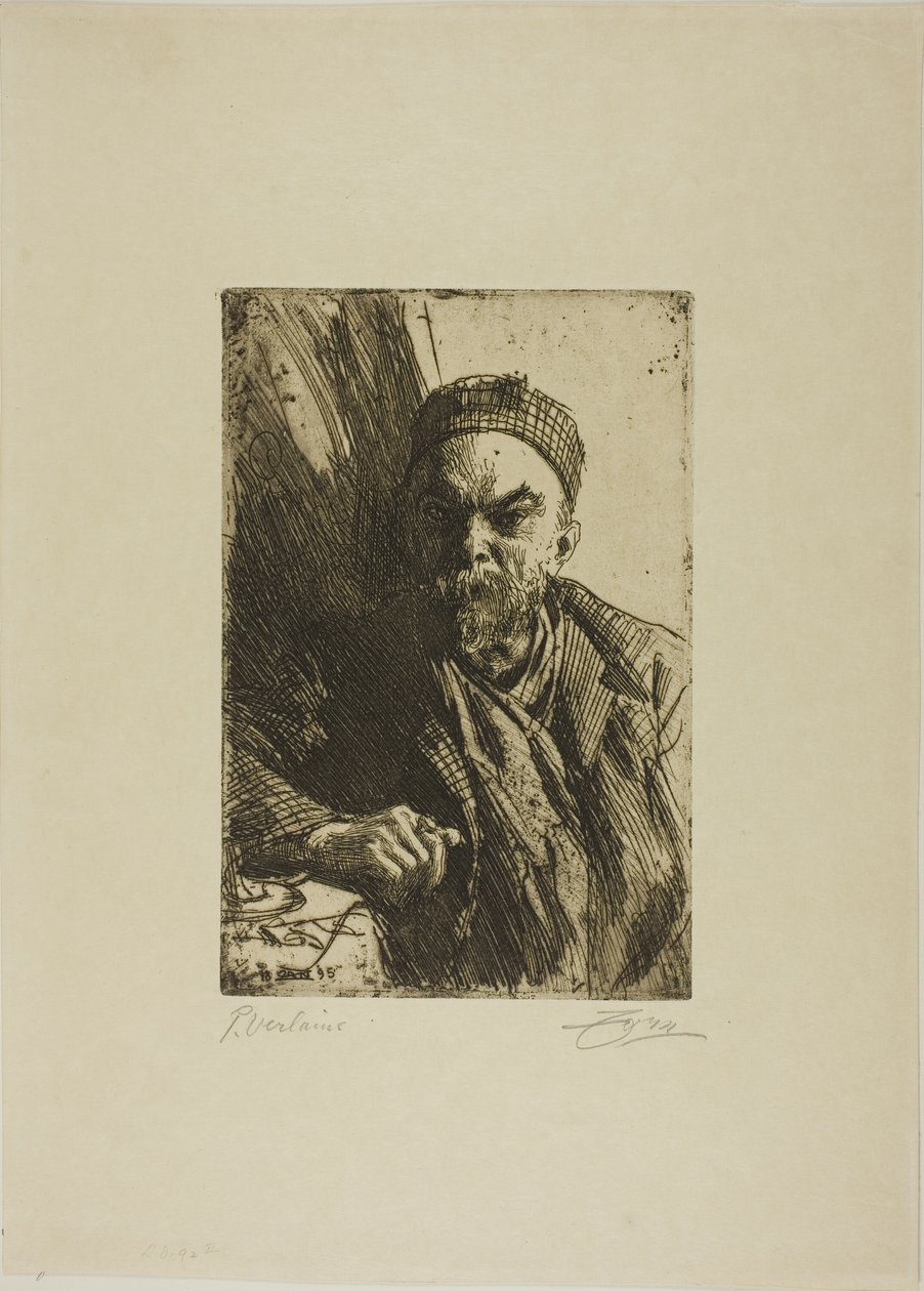 Paul Verlaine II alkotó: Anders Leonard Zorn