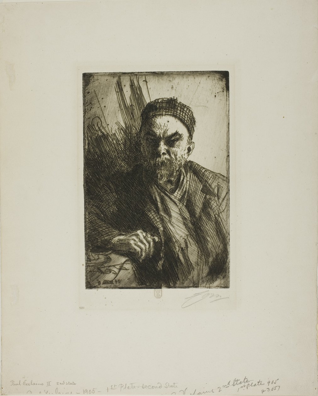 Paul Verlaine II alkotó: Anders Leonard Zorn