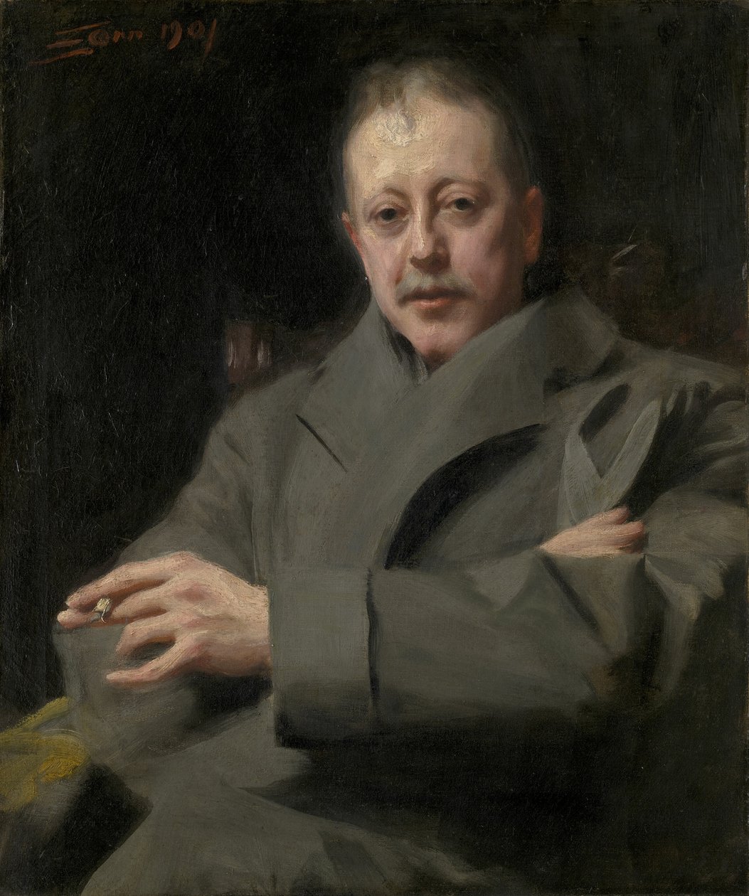 Portrétanulmány egy férfiról alkotó: Anders Leonard Zorn