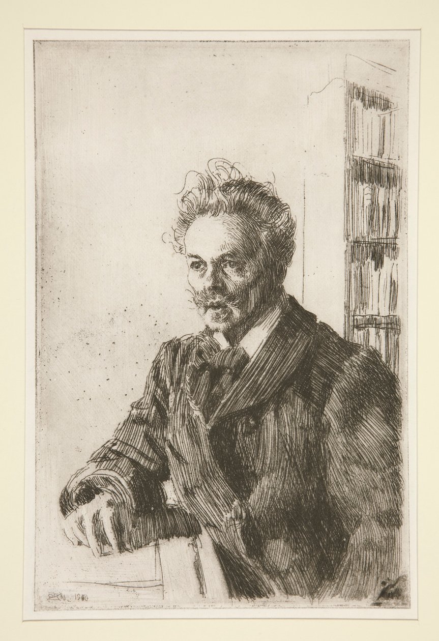 August Strindberg portréja alkotó: Anders Leonard Zorn