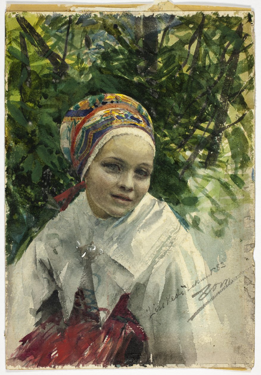 Egy lány portréja alkotó: Anders Leonard Zorn