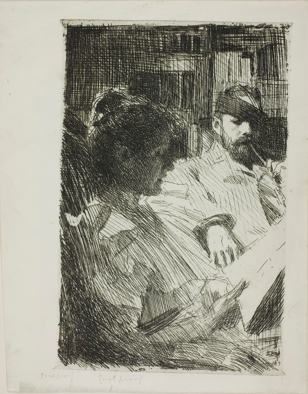 Olvasás (Mr. és Mrs. Ch. Deering) alkotó: Anders Zorn