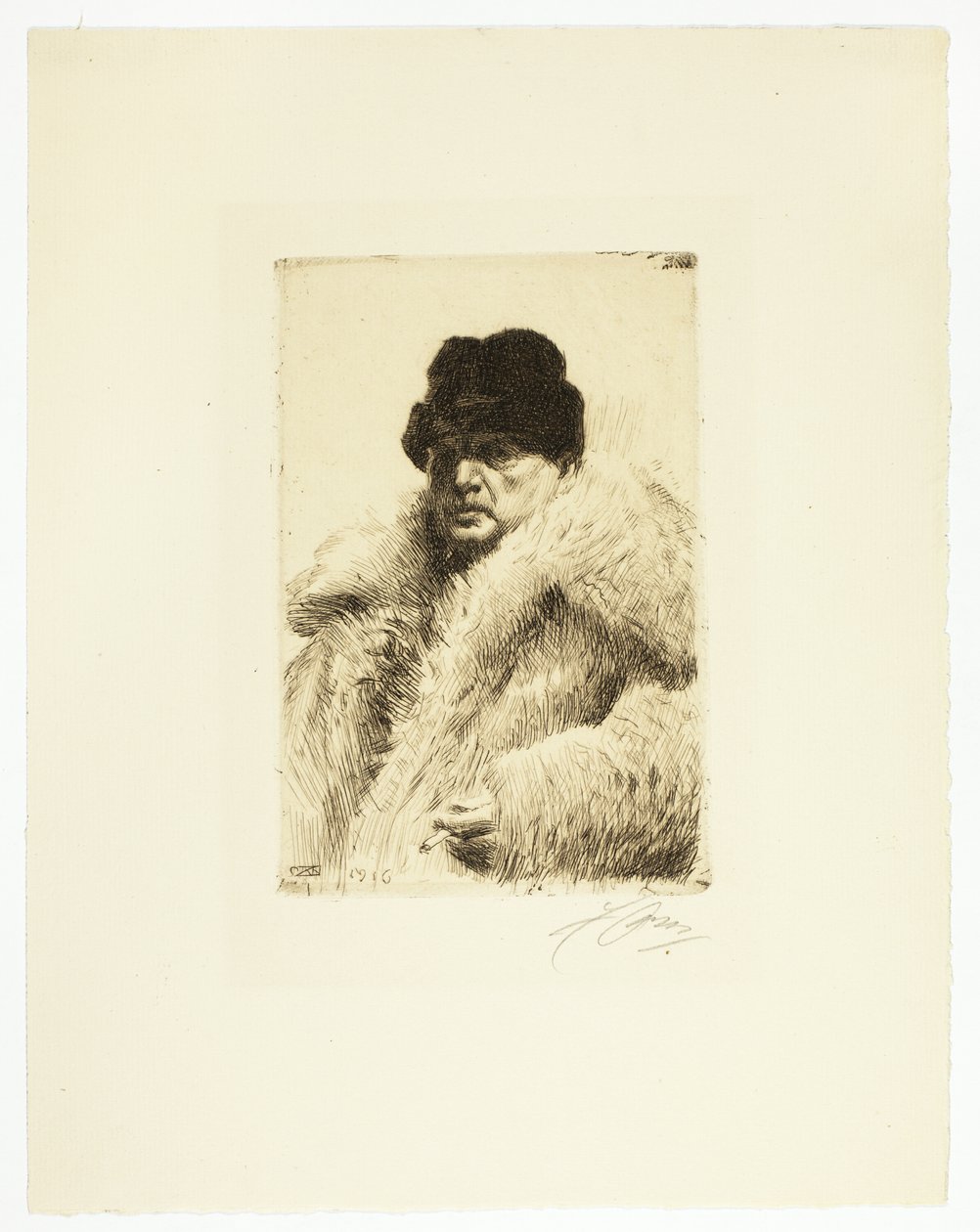 Önarckép 1916 alkotó: Anders Leonard Zorn
