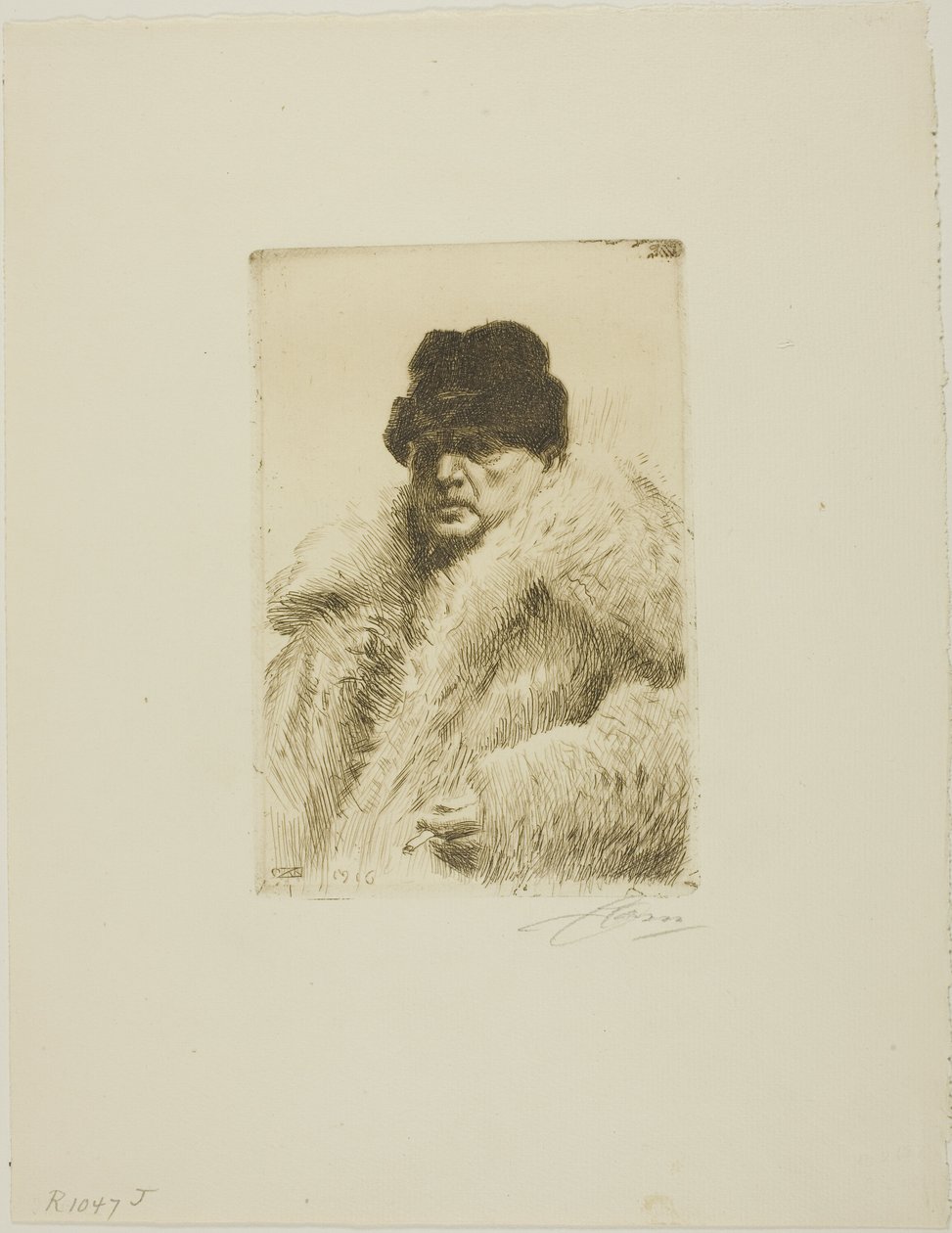 Önarckép 1916 alkotó: Anders Leonard Zorn