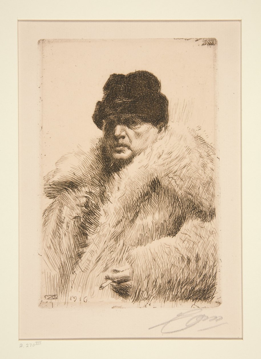 Önarckép 1916 alkotó: Anders Zorn
