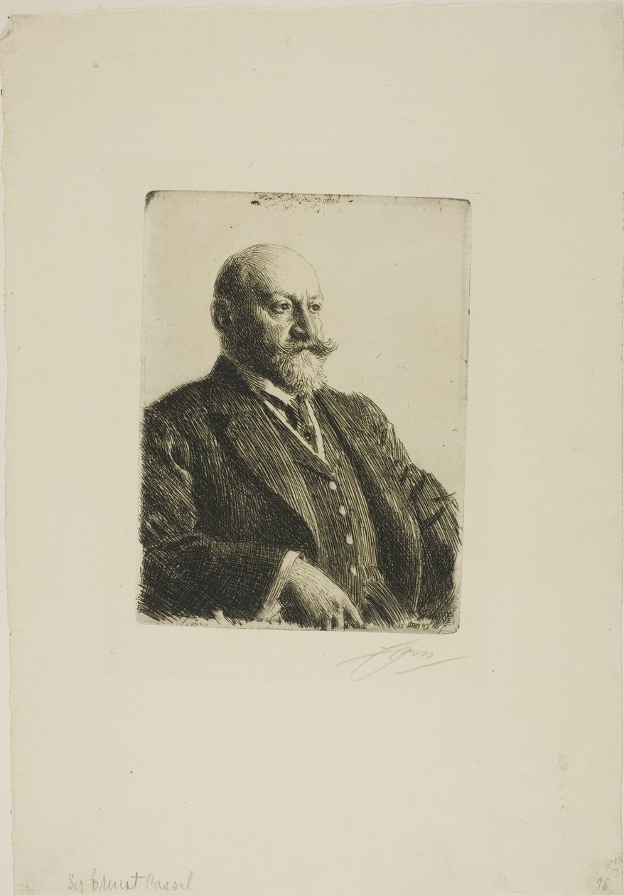Sir Ernest Cassel alkotó: Anders Leonard Zorn