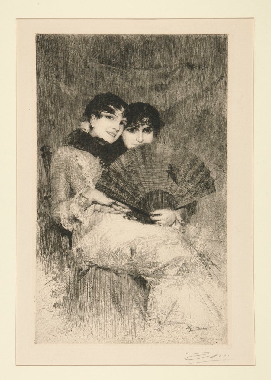 Spanyol nővérek alkotó: Anders Leonard Zorn