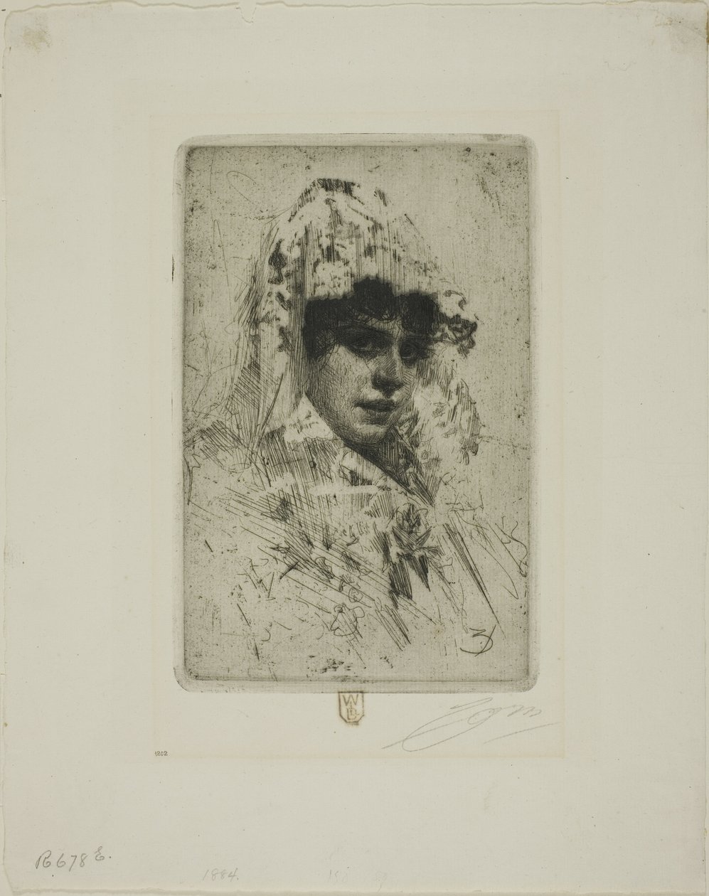 spanyol nő alkotó: Anders Leonard Zorn