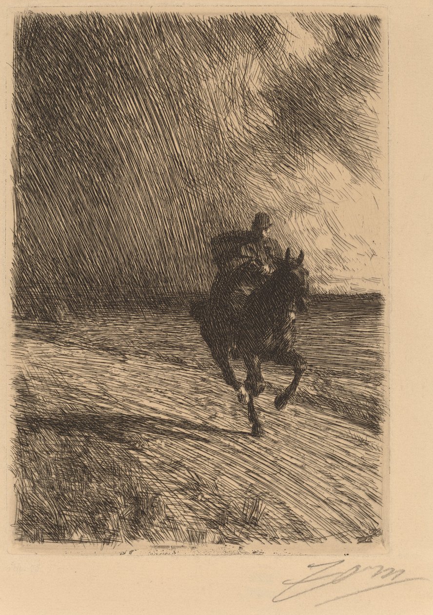 Vihar alkotó: Anders Leonard Zorn