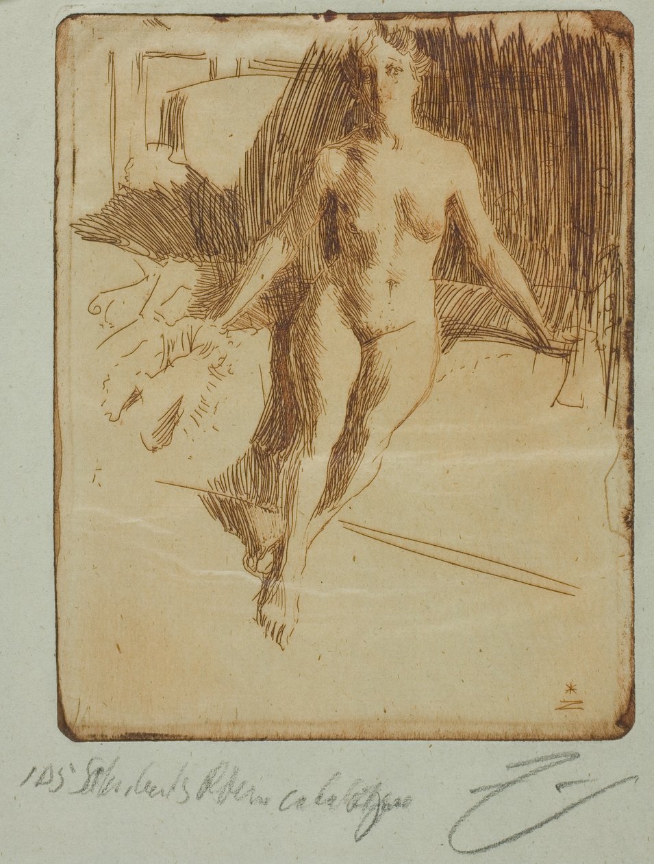 Tanulmány a modelltől alkotó: Anders Leonard Zorn