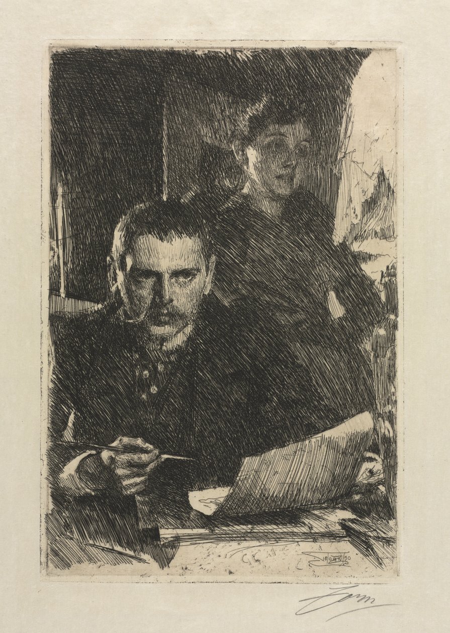 A művész és a felesége alkotó: Anders Leonard Zorn