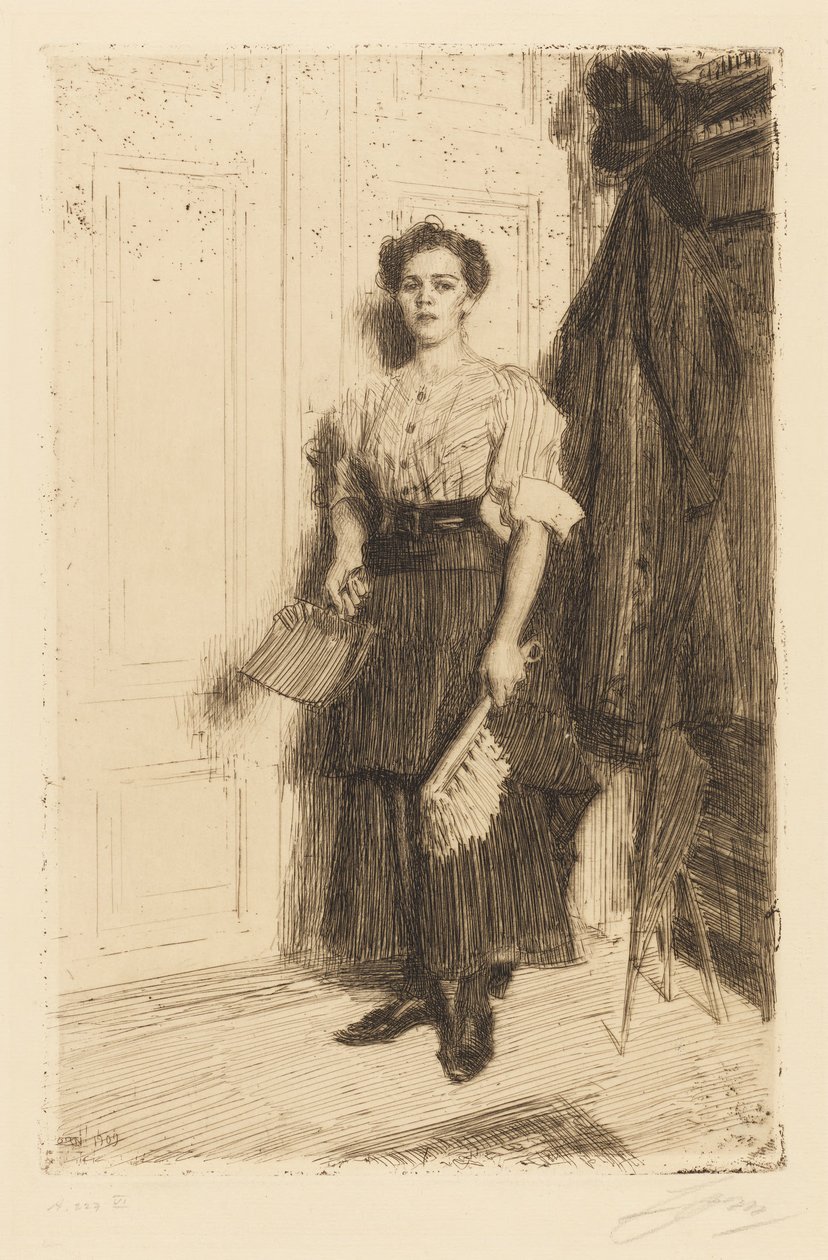 A takarítónő alkotó: Anders Zorn
