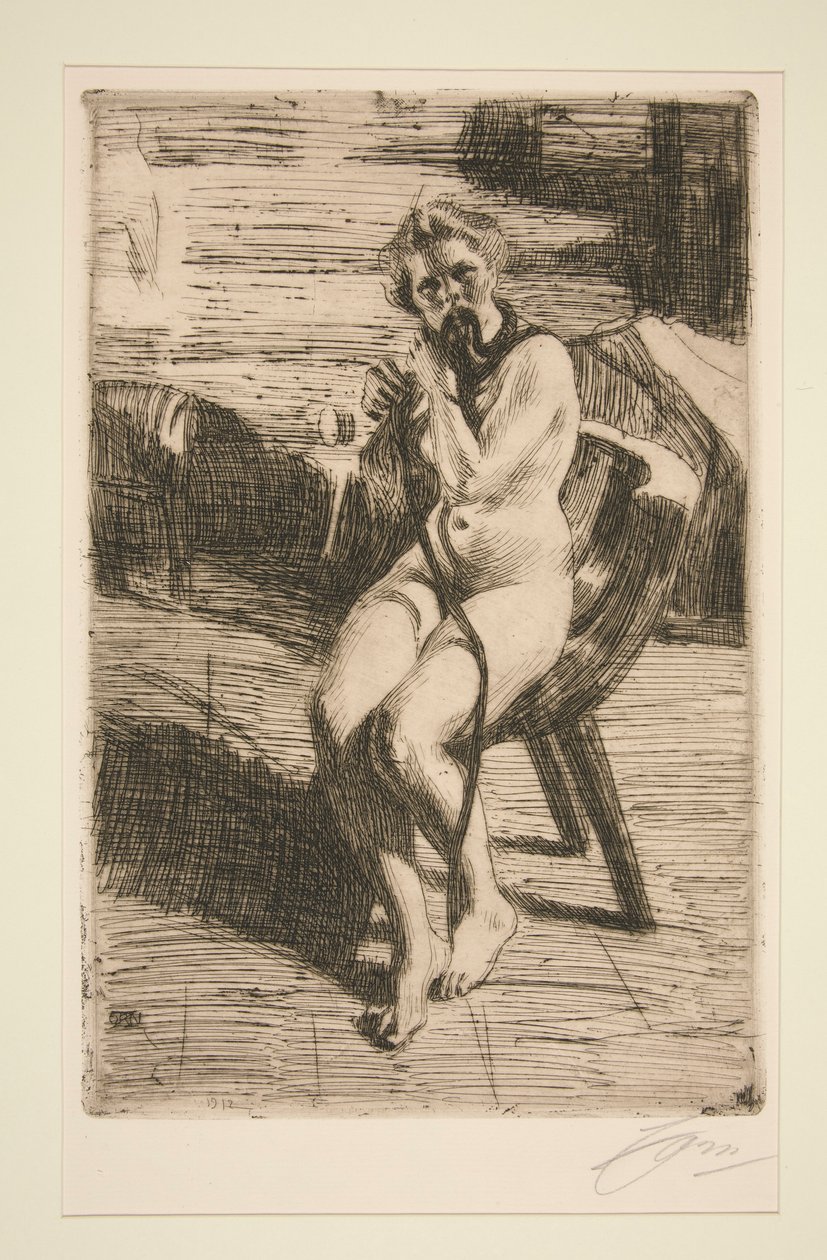A hajszalag, 1912 alkotó: Anders Leonard Zorn
