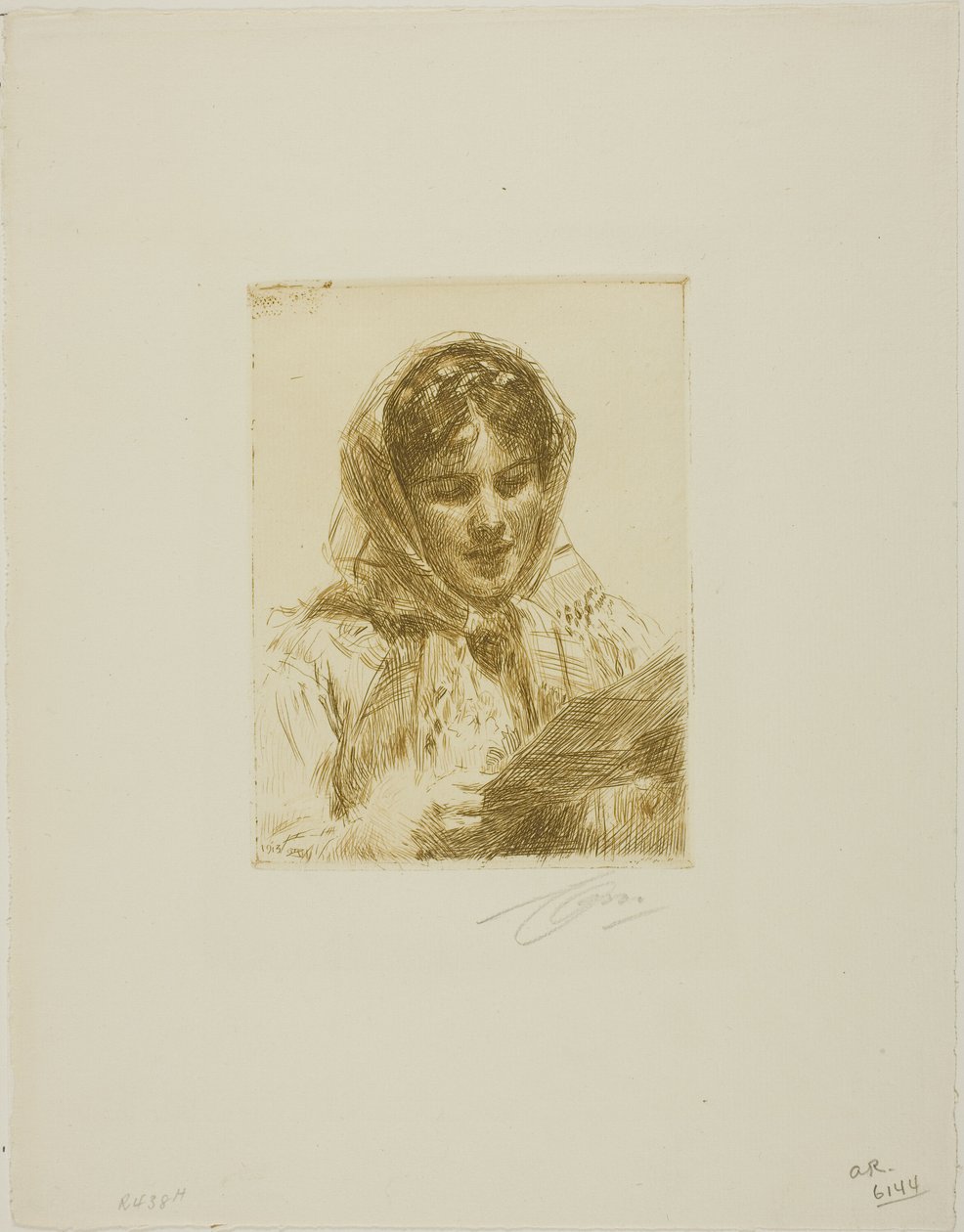 A levél alkotó: Anders Leonard Zorn