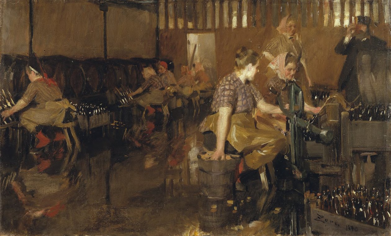 A kis sörfőzde alkotó: Anders Zorn