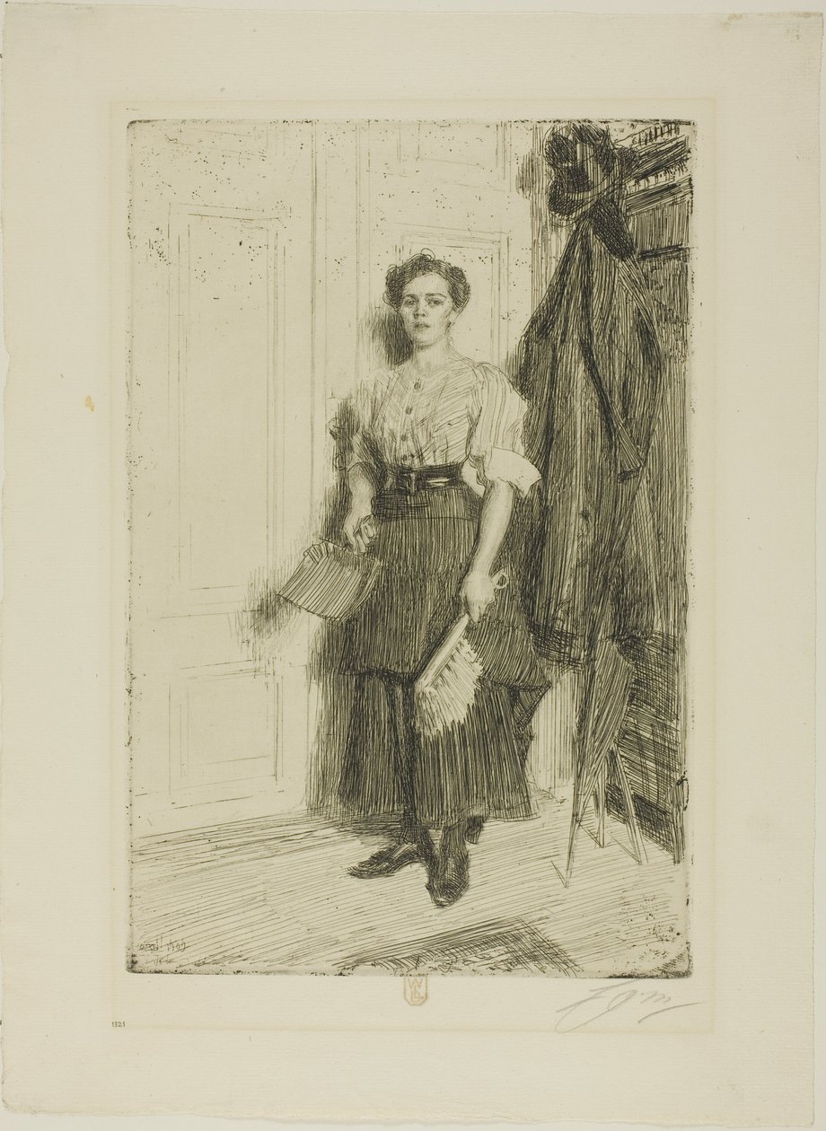 Az új szobalány alkotó: Anders Leonard Zorn