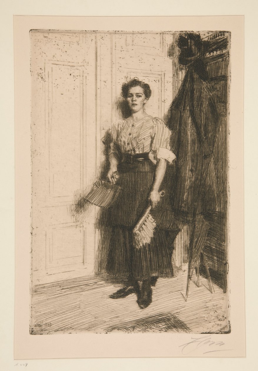 Az új szobalány alkotó: Anders Leonard Zorn